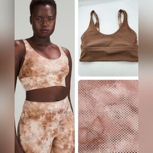 Lululemon Align Bra Shine Light Support A/B Cup Diamond Dye Reversible Size 8